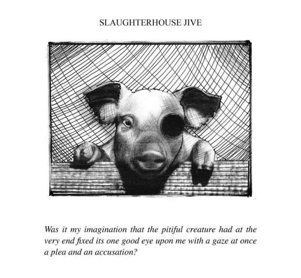 Slaughterhouse Jive, illustration from the book Penitentiary Tales, by EA Leutkemeyer