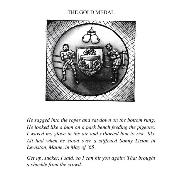 the gold Medal, illustration from the book Penitentiary Tales, by EA Leutkemeyer
